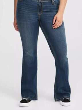 ❤️❤️NWT TORRID JEAN - LUXE SLIM BOOT CUT STRETCH  MID RISE 24R